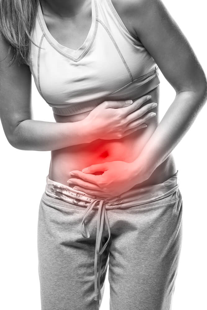 woman with bloated stomach